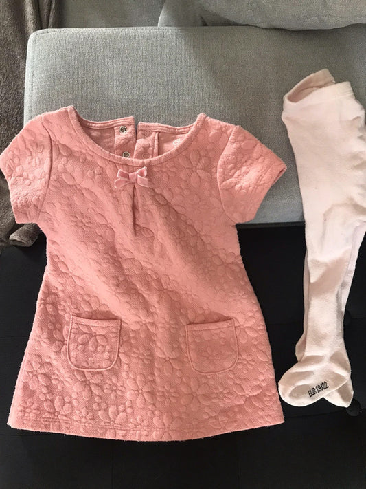 Robe + collants bébé