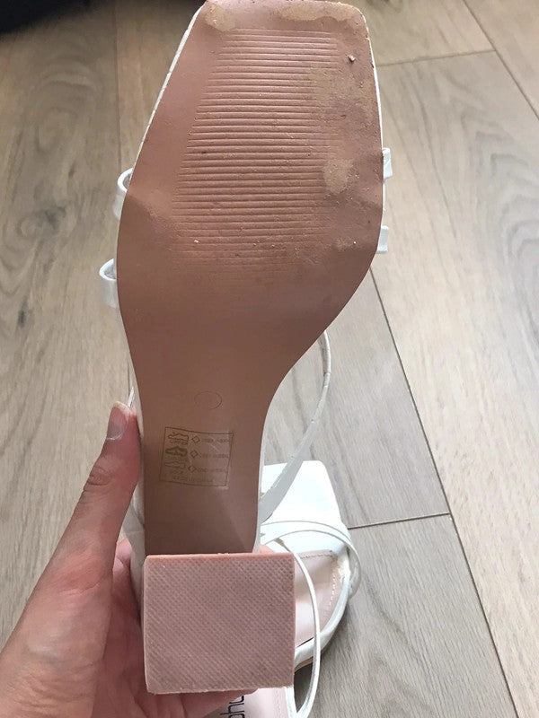 Mule talons blanche